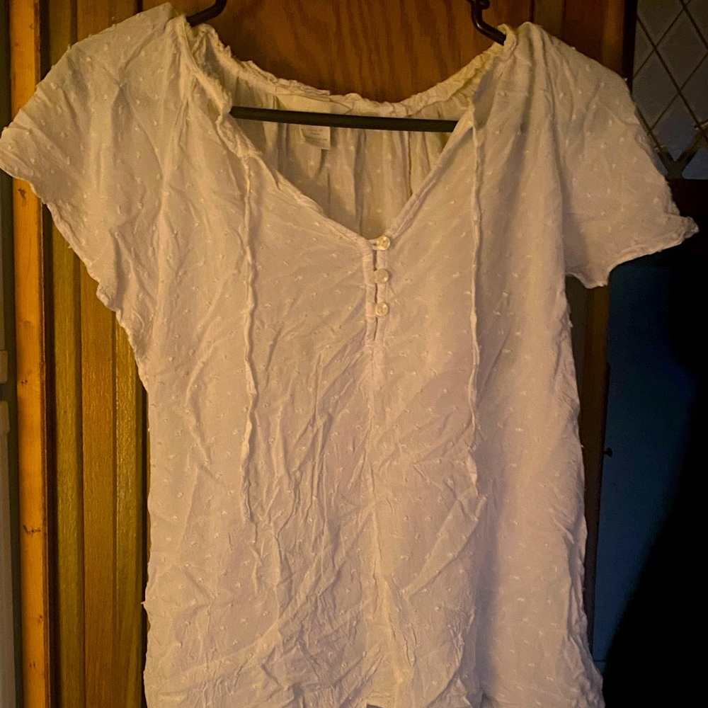 H&M white top size 8